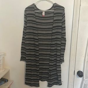 No Boundaries Juniors Striped Duster Cardigan